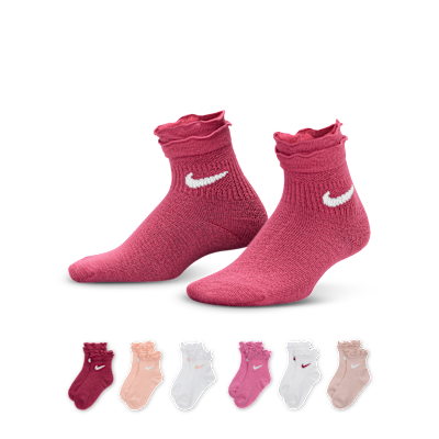 NIKE公式】ナイキ リトルキッズ ラッフル アンクル ソックス (6足